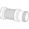 Riko Flexibele uittrekbare closetaansluitstuk 110/103 wit 0770650