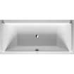 Duravit Starck slimline bad rechthoek 180x80cm duo wit 0297576