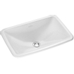 Villeroy en Boch Loop en Friends inbouwwastafel 60x40.5cm met overloop zonder kraangat ceramic+ wit 0109062