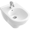 Villeroy & Boch O.novo wandbidet met overloop 1 kraangat wit 0124158