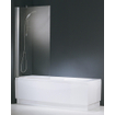 Novellini Aurora badklapwand 1 delig 80x150cm mat-chroom profiel en helder glas 0988256