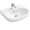 Villeroy en Boch O.novo wastafel 60x49cm met overloop 1 kraangat ceramic+ wit 0124127