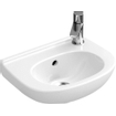 Villeroy en Boch O.novo Compact fontein 36x27,5cm met overloop en doortikbaar kraangat wit 0124116