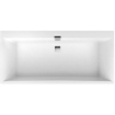 Villeroy & Boch Squaro Edge 12 kunststof bad quaryl rechthoekig 170x75x45cm incl. poten en afvoer /overloopcombinatie wit 0942246