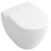 Villeroy & Boch Subway closetzitting met deksel en rvs scharnieren wit 0123400