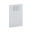 Geberit AquaClean bedieningplaat met frontbediening voor toilet 59x38cm glas wit SW87559