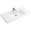 Villeroy en Boch Subway 2.0 meubelwastafel 80x47cm 1 kraangat met overloop ceramic+ wit 1024065