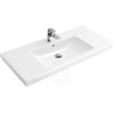 Villeroy en Boch Subway 2.0 meubelwastafel 100x47cm 1 kraangat met overloop ceramic wit 1024059