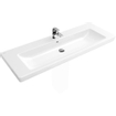 Villeroy en Boch Subway 2.0 meubelwastafel 130x47cm 1 kraangat met overloop wit 1024046