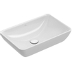 Villeroy & Boch Venticello semi inbouw opzetwastafel zonder kraangat 55x36cm met overloop wit 1025158