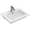 Villeroy & Boch Venticello wastafel met 1 kraangat 60x50cm (geschikt voor 3 kraangaten) met overloop wit 1025150