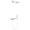 GROHE Rainshower SmartControl Regendoucheset Opbouw - hoofddouche 36cm - handdouche rond 11.5 - wandarm 45cm - chroom SW97591