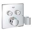 Grohe SmartControl Inbouwthermostaat - 3 knoppen - handdouchehouder - vierkant - chroom SW104923