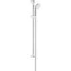 GROHE New Tempesta 100 Glijstangset - 90cm - ronde handdouche - 1 straalsoort - gladde doucheslang - chroom/wit SW108113