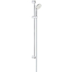 GROHE New Tempesta 100 Glijstangset - 90cm - ronde handdouche - 3 straalsoorten - gladde doucheslang - chroom/wit SW108116