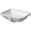 Duravit Philippe Starck 3 onderbouwwastafel zonder kraangat 49x36cm met Wondergliss wit 0313920