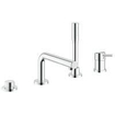 GROHE Concetto afbouwdeel voor 4-gats badrandkraan chroom SW108039