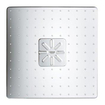 GROHE Rainshower SmartActive 310 Cube Hoofddouche - 31cm - 2 straalsoorten - wandarm 43cm - moon white/chroom SW108082
