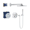 GROHE SmartControl Regendoucheset Inbouw - hoofddouche rond 31cm - 2 functies - handdouche staaf - chroom SW108057