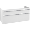 Villeroy & Boch Venticello wastafelonderkast 125.3x59cm 4x lade mat wit GA43717