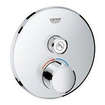 Grohe SmartControl Inbouwthermostaat - 2 knoppen - rond - chroom SW104933