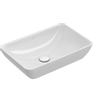 Villeroy & Boch Venticello semi inbouw opzetwastafel zonder kraangat 55x36cm met overloop ceramic + wit 1025159