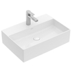 Villeroy & Boch Memento 2.0 opzetwastafel 1 kraangat 60x42cm ceramic+ met overloop wit SW106554