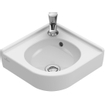 Villeroy & Boch O.novo hoekfontein 32x32cm met kraangat zonder overloop wit SW84226