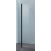 Royal Plaza Parri draaideel voor walk-in 35x200cm mat zwart profiel en helder glas SW203535