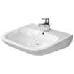 Duravit D Code Vital wastafel 60x55cm met kraangat en overloop wit 0295860