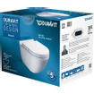 Duravit Starck 3 wandclosetpack diepspoel 36x54cm softclose zitting wit SW85525