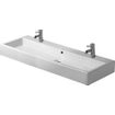 Duravit Vero wastafel 120x47cm 2 kraangaten met overloop wit GA42231