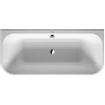 Duravit HappyD.2 bad acryl half vrijstaand 180x80x46cm met paneel wit SW68393