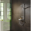 Hansgrohe Raindance Select S Unica`s Puro Glijstangset - 3jet - PowderRain handdouche 90cm - Isiflex doucheslang 160cm - zeepschaal - chroom SW204699