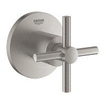 Grohe Atrio Inbouwthermostaat - 1 knop - stopkraan - met kruisgreep - supersteel SW225065