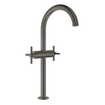 GROHE Atrio Wastafelkraan Opbouw - uitloop 18cm - XL-size - draaibaar - kruisgrepen - brushed hard graphite SW224939