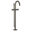 GROHE Atrio afbouwdeel v. vrijstaande badkraan met omstel vloermontage met handd. sena stick met doucheslang 125cm met kruisgrepen brushed hard graphite SW224905