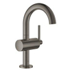 GROHE Atrio Wastafelkraan Opbouw - uitloop 12.5cm - M-size - push open - brushed hard graphite SW224945