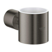 GROHE Atrio Bekerhouder - 5.6x10.2x3.5cm - zonder glas - brushed hard graphite SW224934
