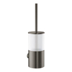 GROHE Atrio Toiletborstelhouder - wandmontage - rond - gesloten - brushed hard graphite SW224914