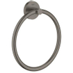 GROHE Essentials Handdoekring - 18cm - rond - brushed hard graphite SW98945