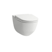 Laufen Cleanet RIVA Douche WC 35.5x60x41.5cm diepspoel incl. closetzitting met deksel en softclose keramiek mat wit mat SW224214