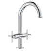 GROHE Atrio Wastafelkraan Opbouw - uitloop 16.6cm - L-size - kruisgreep chroom SW209449