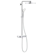 GROHE Euphoria smartcontrol Regendoucheset Opbouw- hoofddouche 31cm - handdouche rond - moon white SW209455