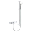 GROHE Grohtherm Smartcontrol Doucheset - thermostatische douchekraan - met glijstangset - 90cm - ronde handdouche - 3 straalsoorten - gladde doucheslang - met zeepschaal - chroom SW209460