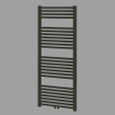 Royal Plaza Sorbus radiator 60x120cm 617watt recht met midden aansluiting mat zwart SW160729