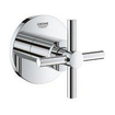 Grohe Atrio Inbouwthermostaat - 1 knop - stopkraan - met kruisgreep - chroom SW225246