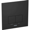 Wisa Delos Bedieningspaneel - rechthoek - 16x16x1 - dualflush - aluminium - zwart mat SW224298