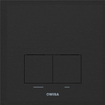 Wisa Delos Bedieningspaneel - rechthoek - 16x16x1 - dualflush - aluminium - zwart mat SW224298