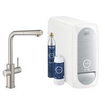 GROHE blue home Keukenkraan - uittrekbare l uitloop - supersteel geborsteld SW236968